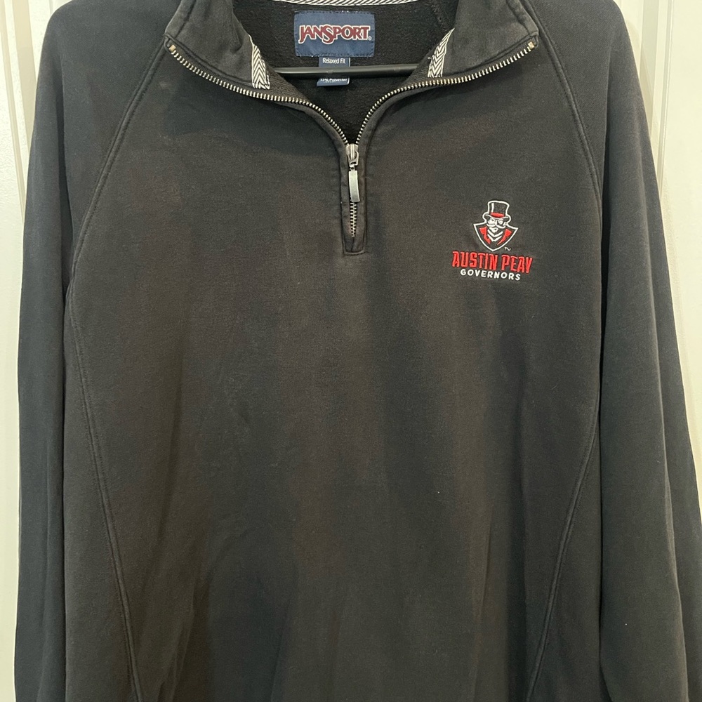 Jansport Black Pullover with Austin Peay Logo women's XXL